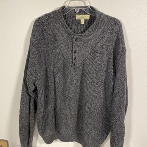 Cabela's XL Men's Sweater 1/4 Button‎ Neck Cotton V1